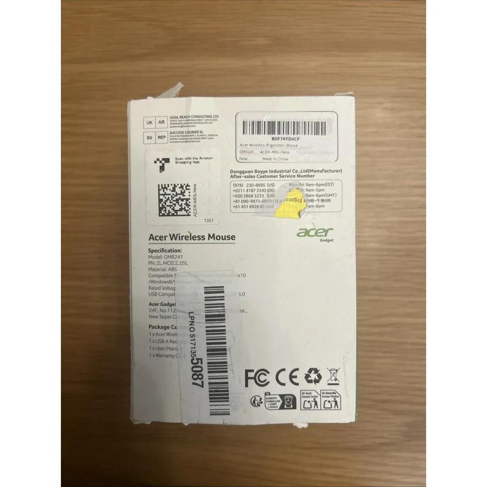 Acer Ergonomic Mouse Wireless, Adjustable DPI Vertical Mouse 1000/1200/1600